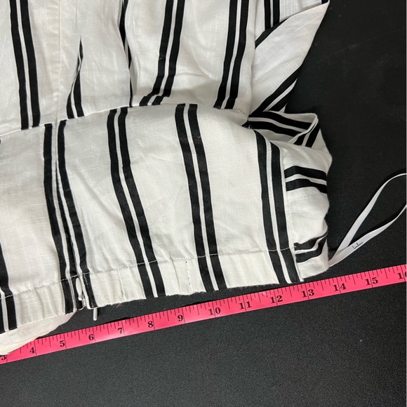 Lulu’s Margo Black and White Striped Strapless Midi Jumpsuit womens size small - Picture 13 of 15